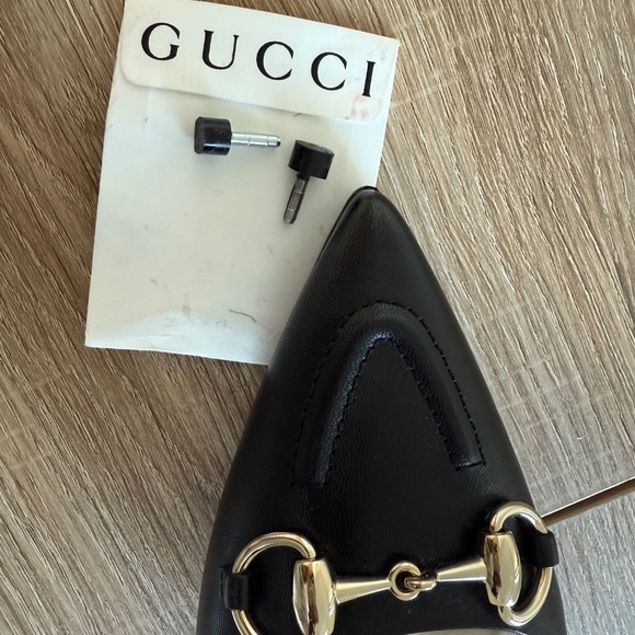 GUCCI Leather Horsebit slingback pump heels women’s (new) - Picture 7 of 7